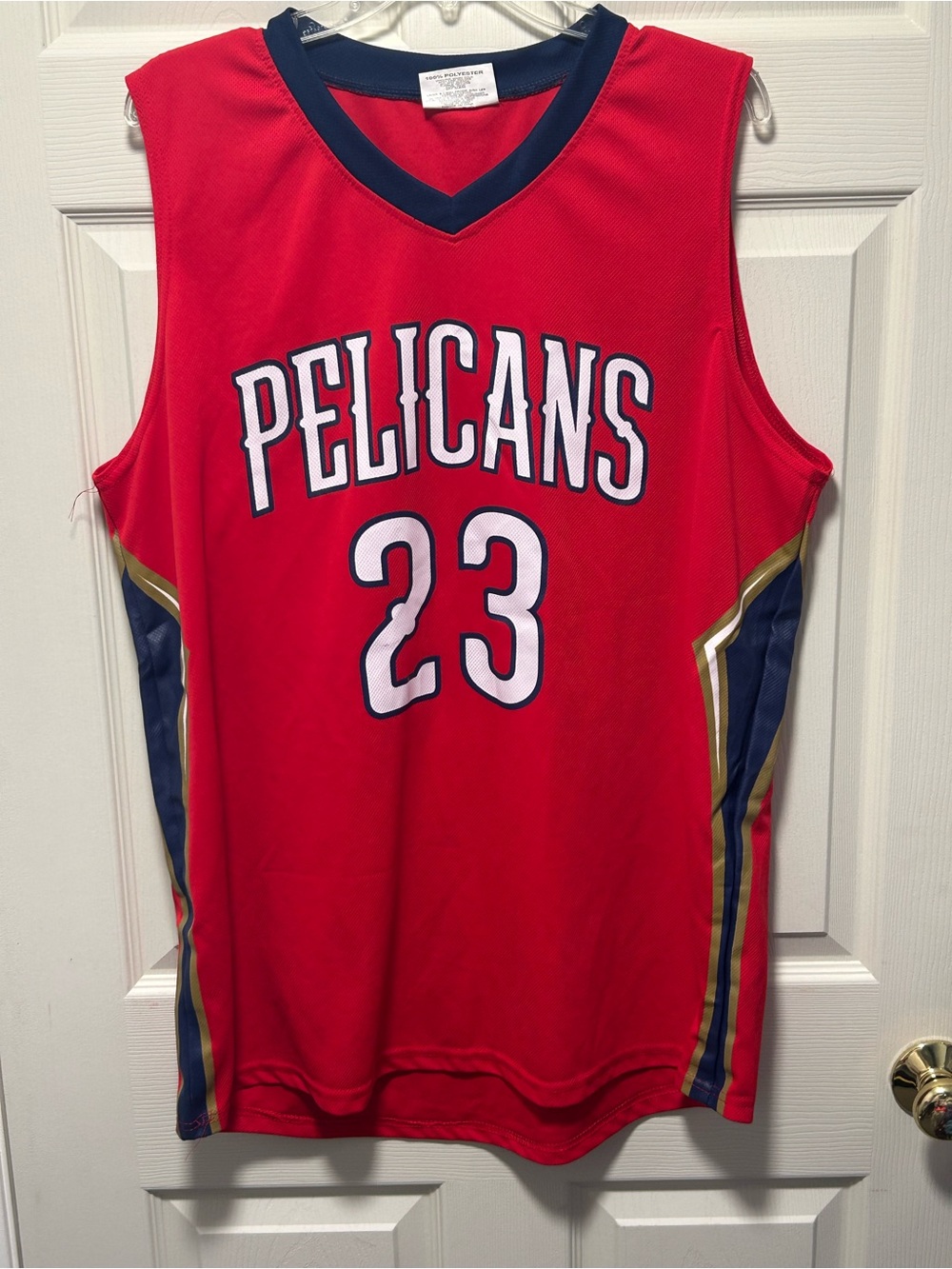 New Orleans Pelicans Anthony Davis #23 Jersey SGA Medium Red NBA Retro